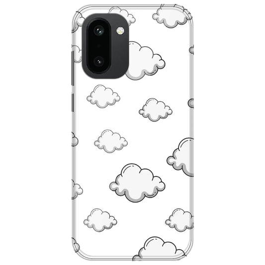 Clouds - Clear Printed Silicone Case for OnePlus 15R