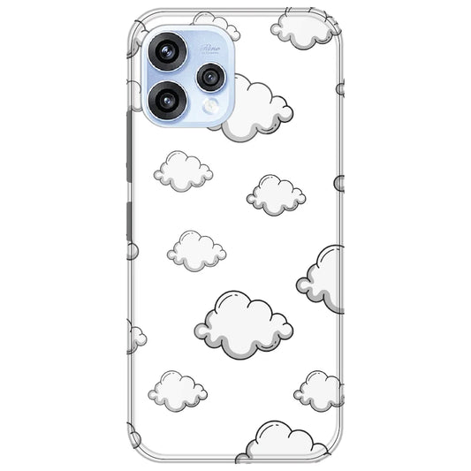 Clouds - Clear Printed Silicone Case for Oppo Reno 15