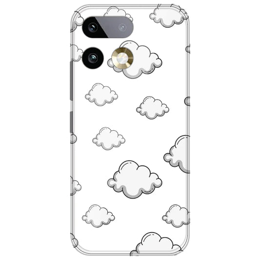 Clouds - Clear Printed Silicone Case for Realme 16 Pro Plus