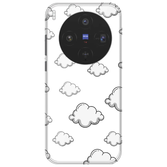 Clouds - Clear Printed Silicone Case for Vivo X300