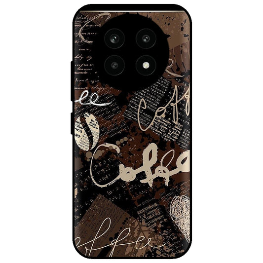 Coffee - Glossy Metal Silicone Case for Realme 13 Pro 5G