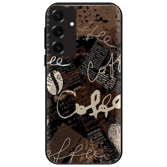 Coffee - Glossy Metal Silicone Case for Samsung Galaxy S25 Plus