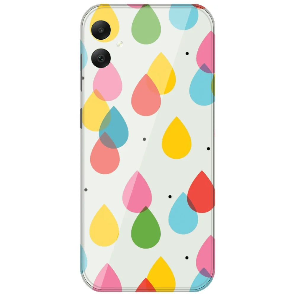 Colorful Raindrops - Printed Silicone Case for Samsung Galaxy A06