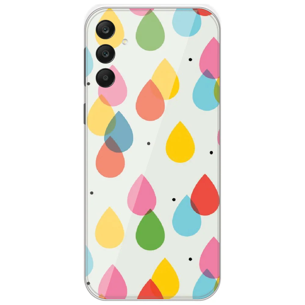 Colorful Raindrops - Printed Silicone Case for Samsung Galaxy A25
