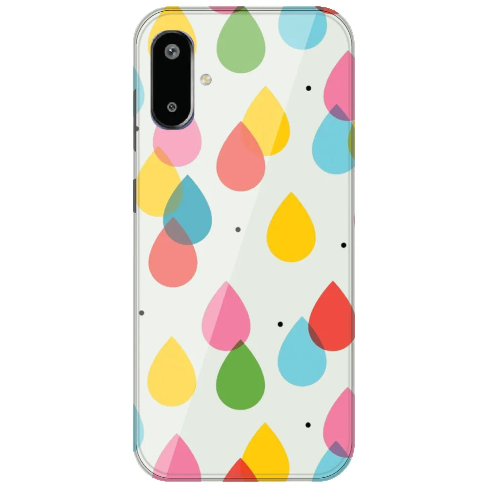 Colorful Raindrops - Printed Silicone Case for Samsung Galaxy F06