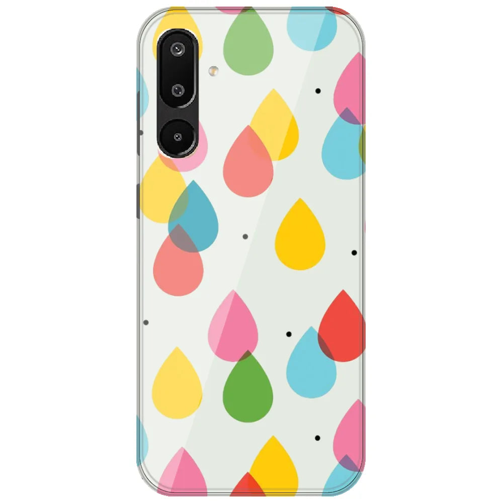Colorful Raindrops - Printed Silicone Case for Samsung Galaxy M16