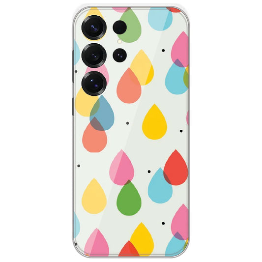 Colorful Raindrops - Printed Silicone Case for Samsung Galaxy S25 Ultra