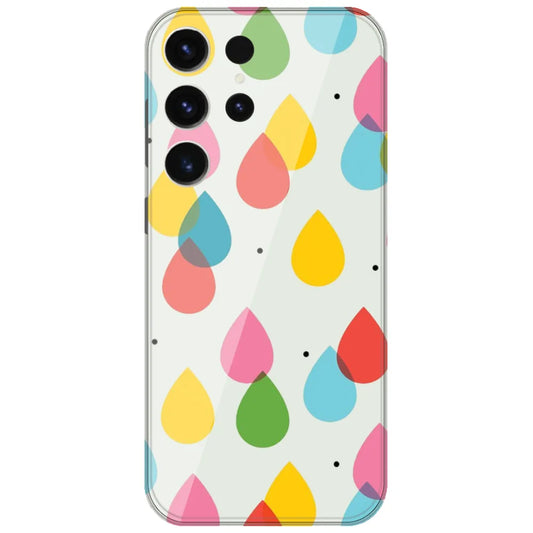 Colorful Raindrops - Printed Silicone Case for Samsung Galaxy S26 Ultra