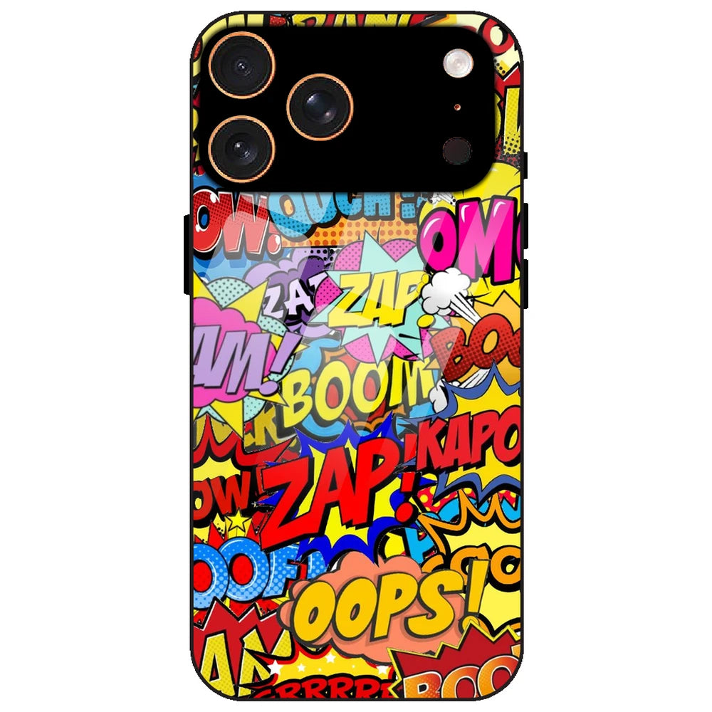 Comic Pop Art - Glass Case for Apple iPhone 17 Pro