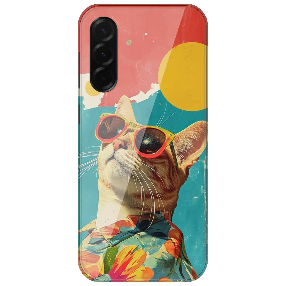 Cool Cat Summer - Printed Silicone Case for Samsung Galaxy A26