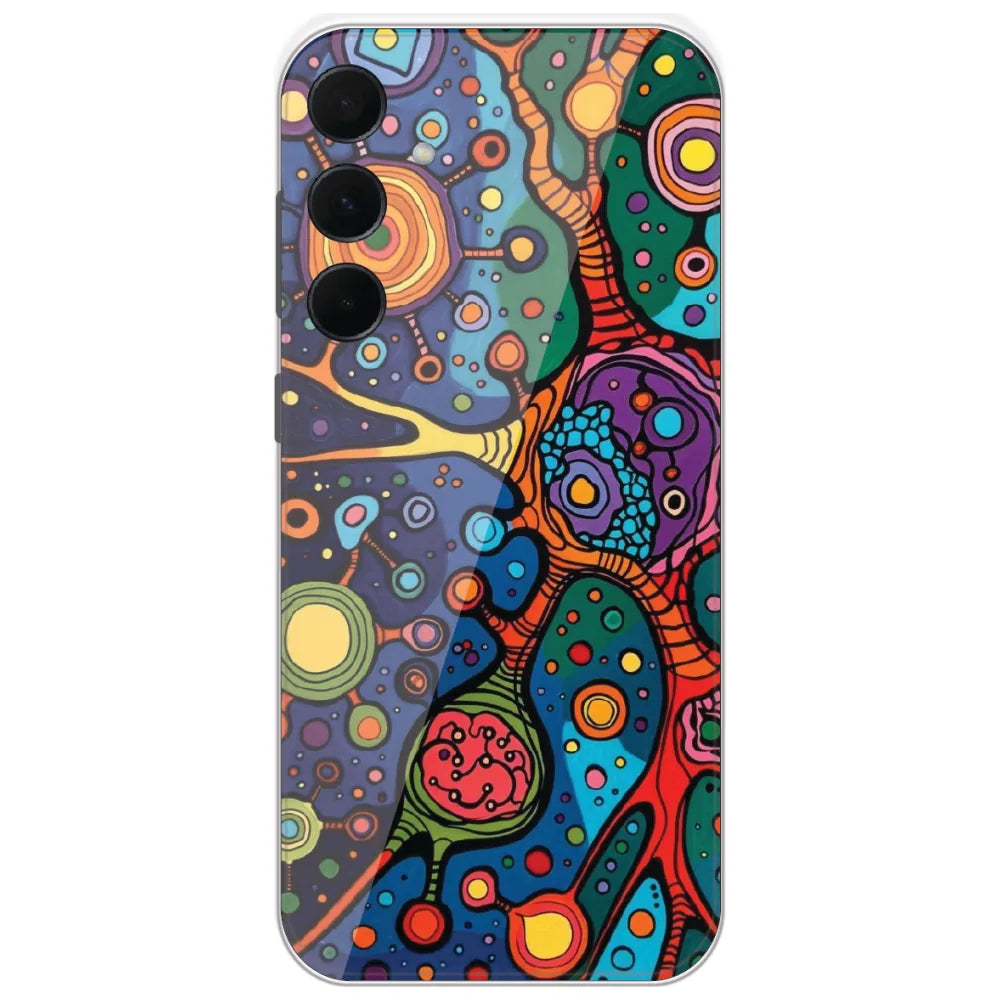 Cosmic Cell Art - Printed Silicone Case for Samsung Galaxy A35