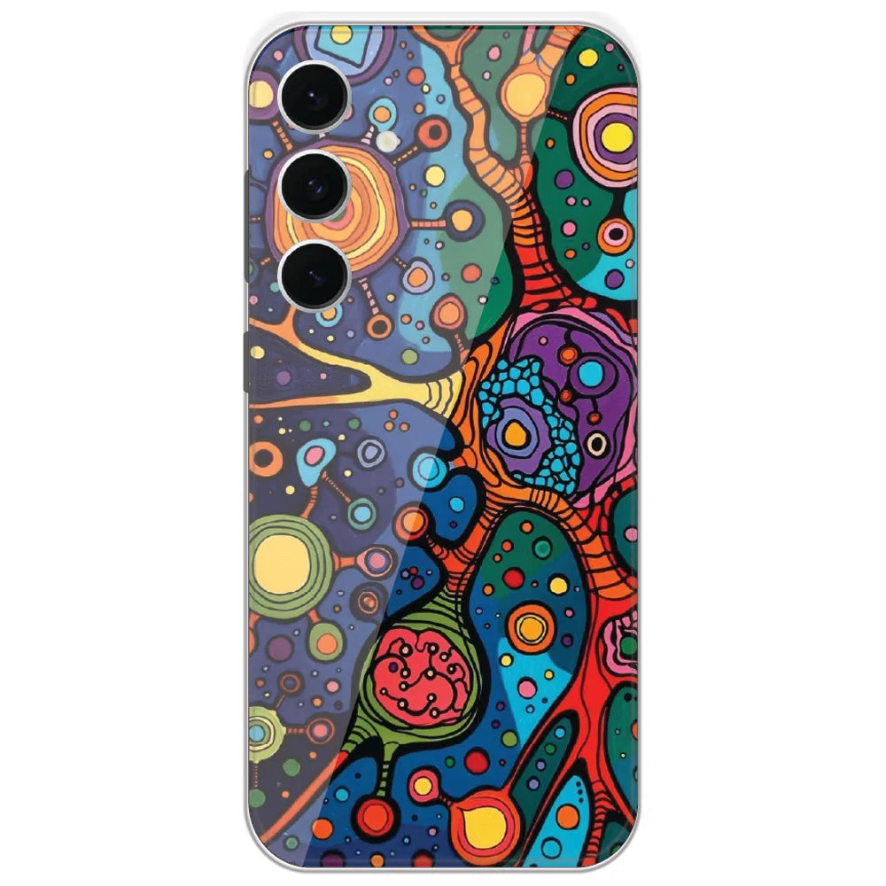 Cosmic Cell Art - Printed Silicone Case for Samsung Galaxy S24 FE