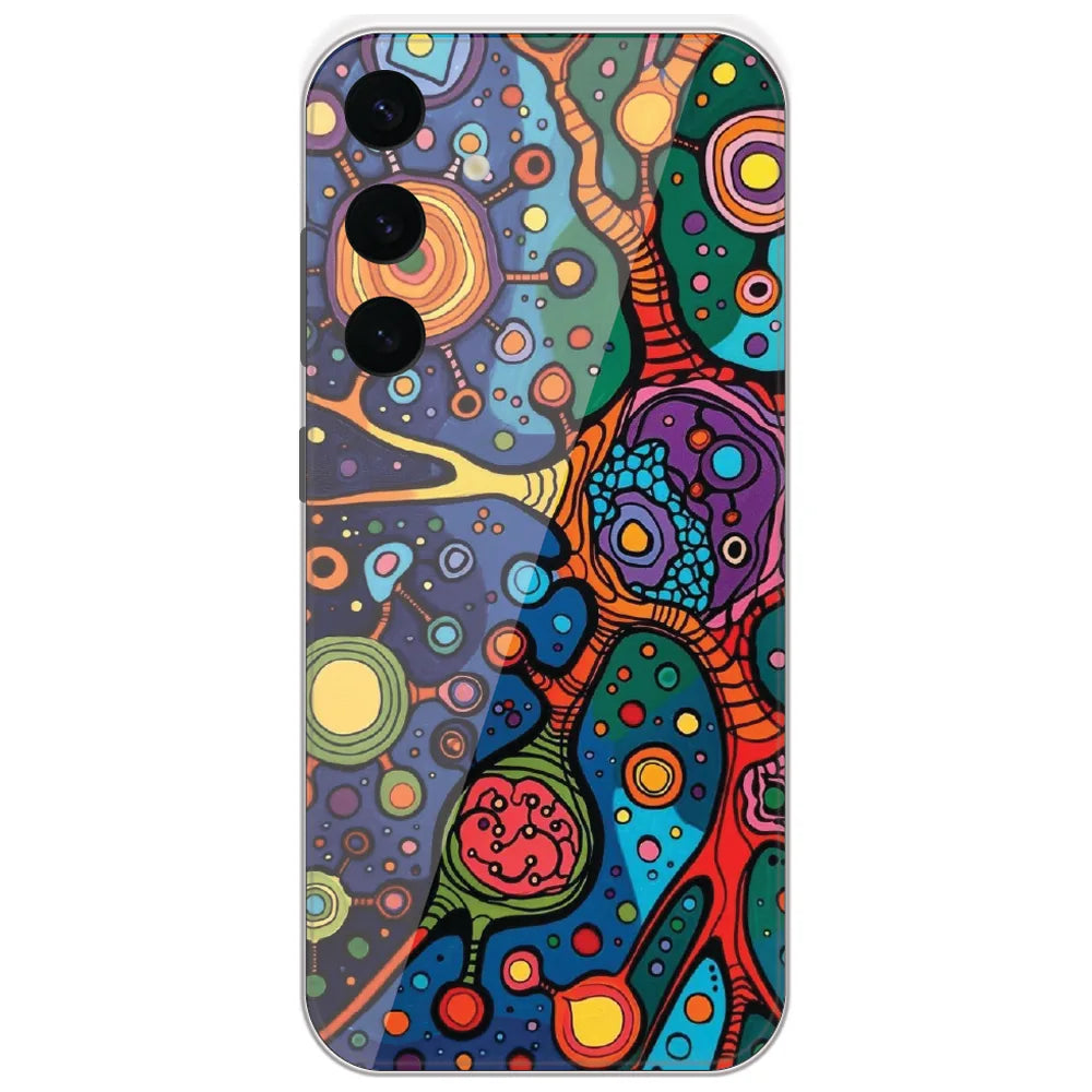 Cosmic Cell Art - Printed Silicone Case for Samsung Galaxy S24 Plus