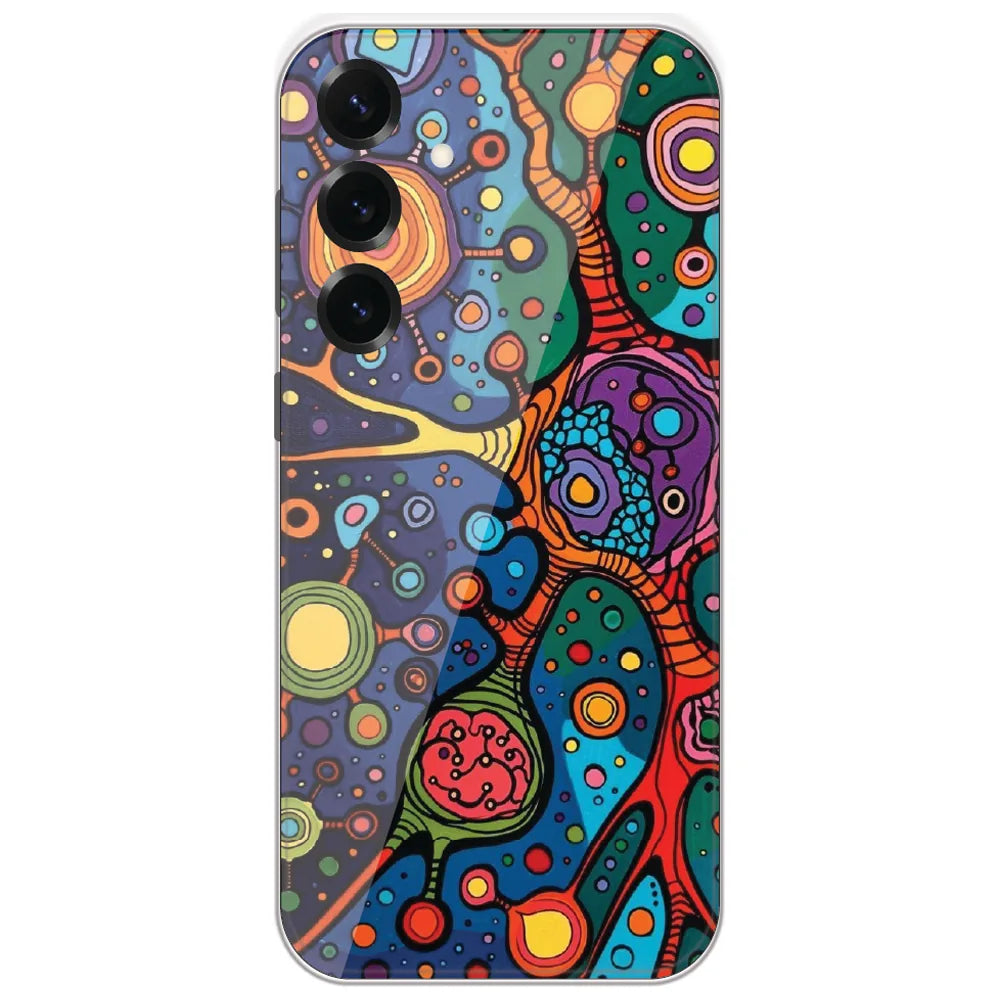Cosmic Cell Art - Printed Silicone Case for Samsung Galaxy S25 Plus