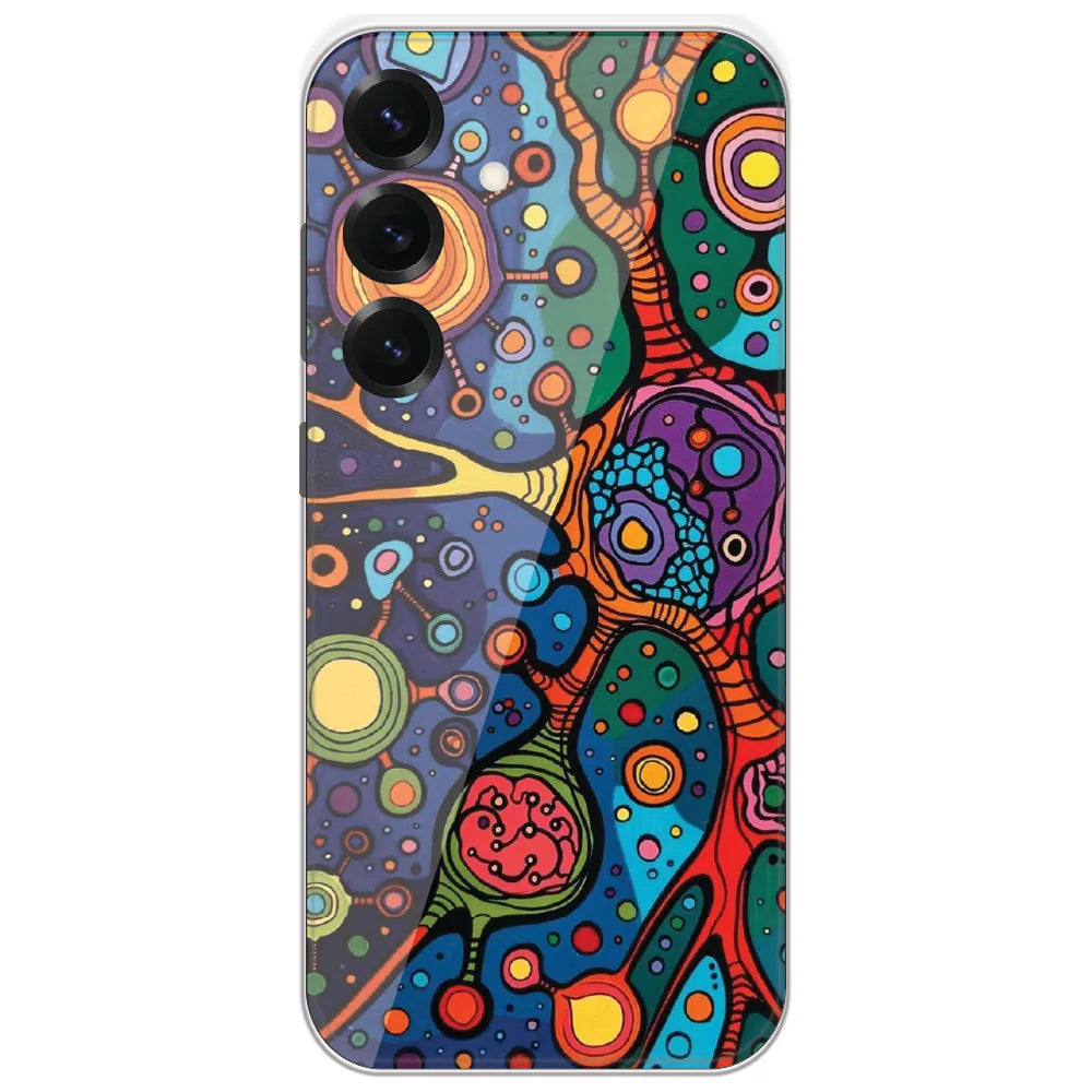 Cosmic Cell Art - Printed Silicone Case for Samsung Galaxy S25