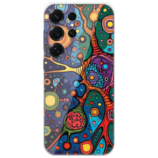 Cosmic Cell Art - Printed Silicone Case for Samsung Galaxy S25 Ultra