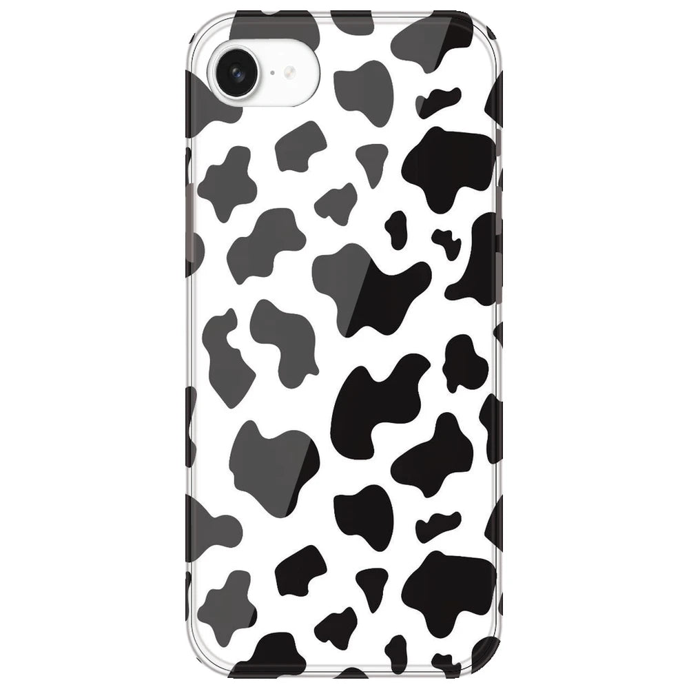 Cow Print - Clear Printed Silicone Case for Apple iPhone 16e