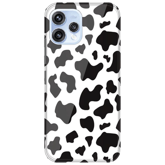 Cow Print - Clear Printed Silicone Case for Oppo Reno 15