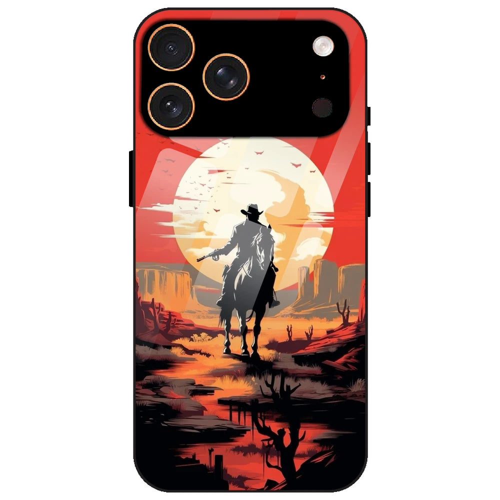 Cowboy And Horse - Glass Case for Apple iPhone 17 Pro Max