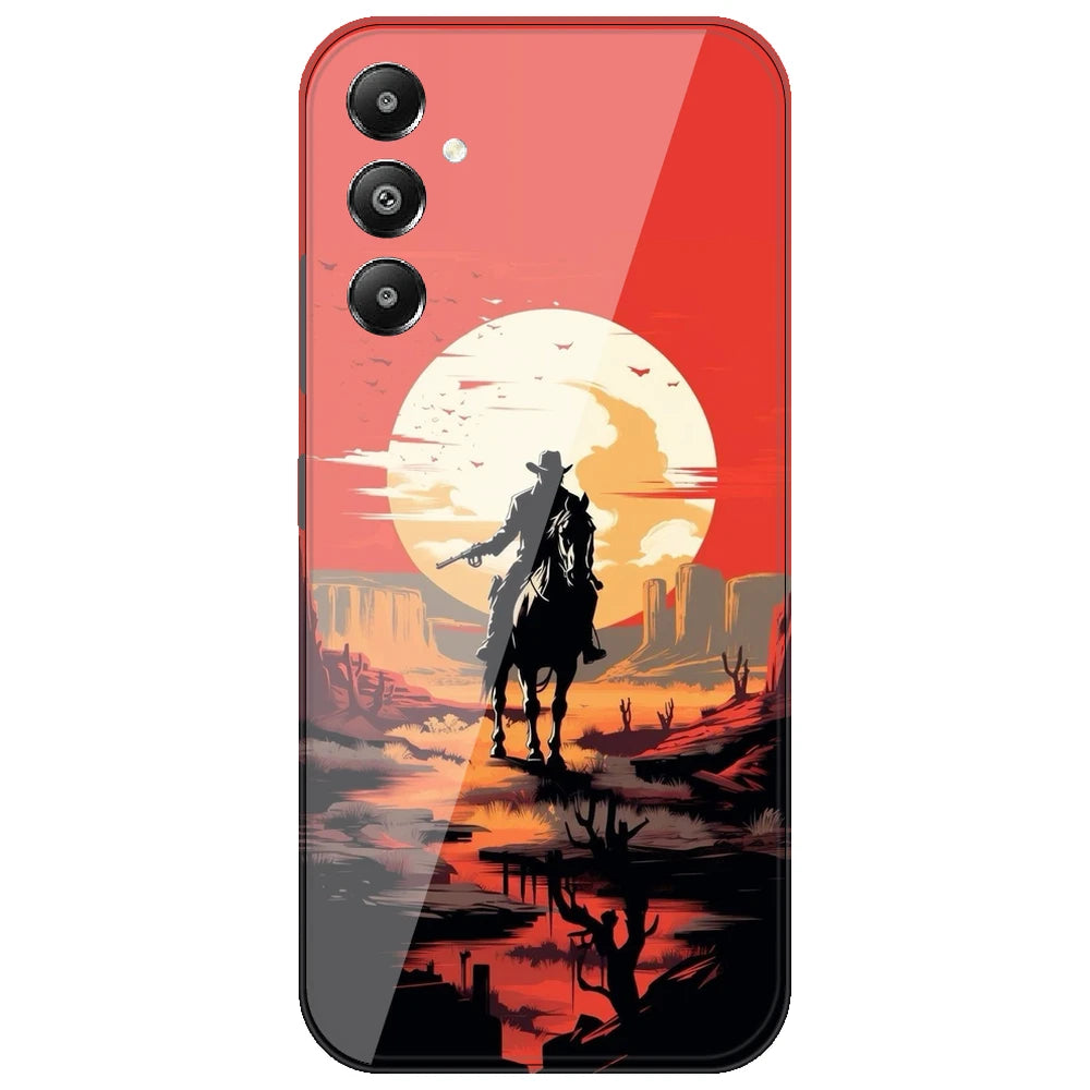 Cowboy And Horse - Printed Silicone Case for Samsung Galaxy A05s
