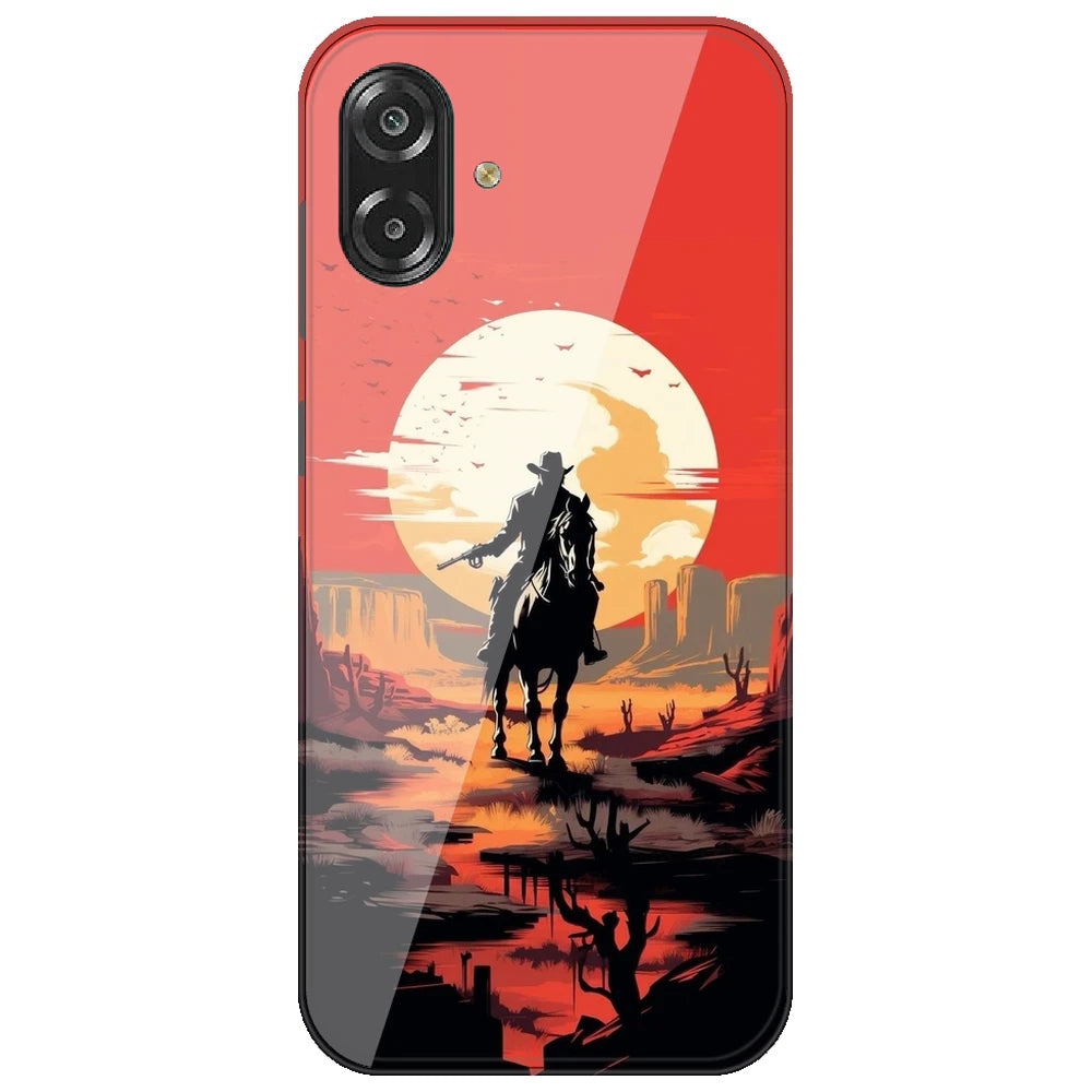 Cowboy And Horse - Printed Silicone Case for Samsung Galaxy A07 4G
