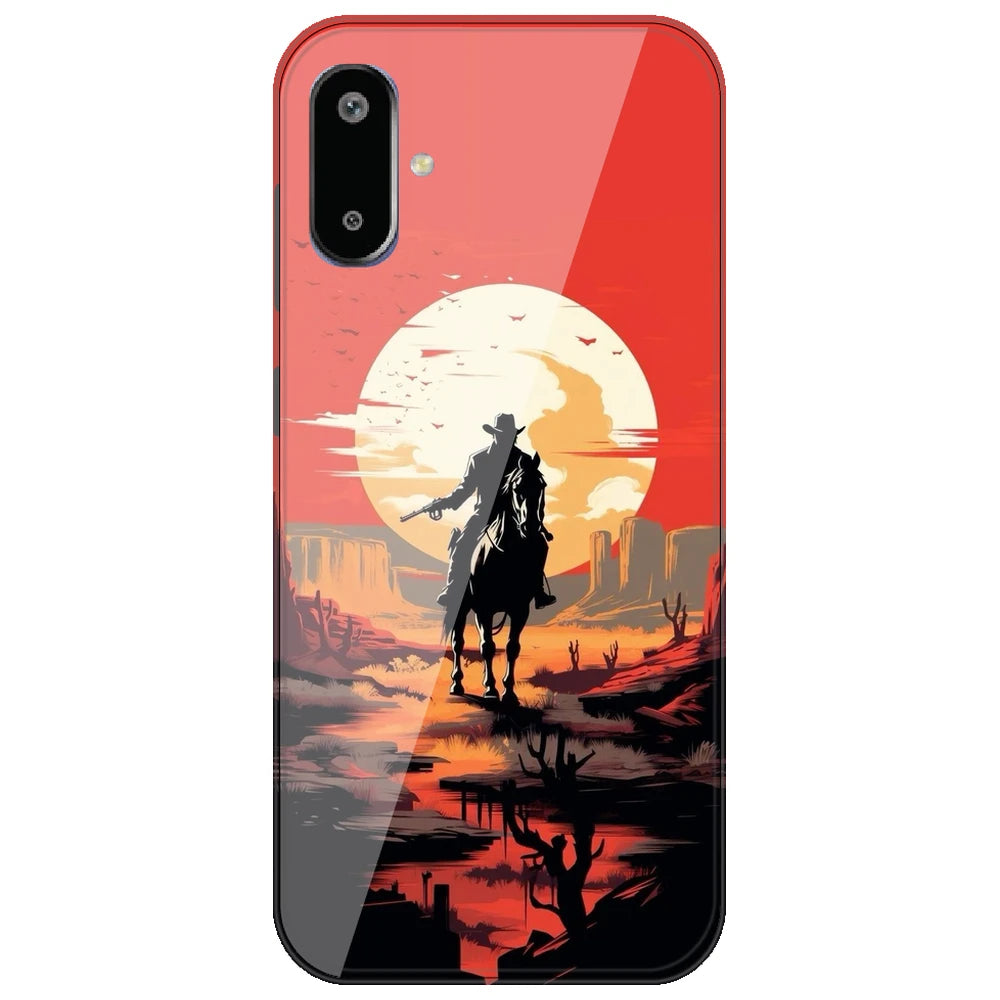 Cowboy And Horse - Printed Silicone Case for Samsung Galaxy F06