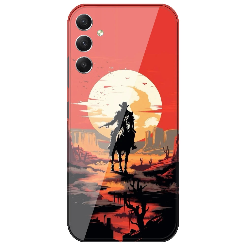 Cowboy And Horse - Printed Silicone Case for Samsung Galaxy F54 5G