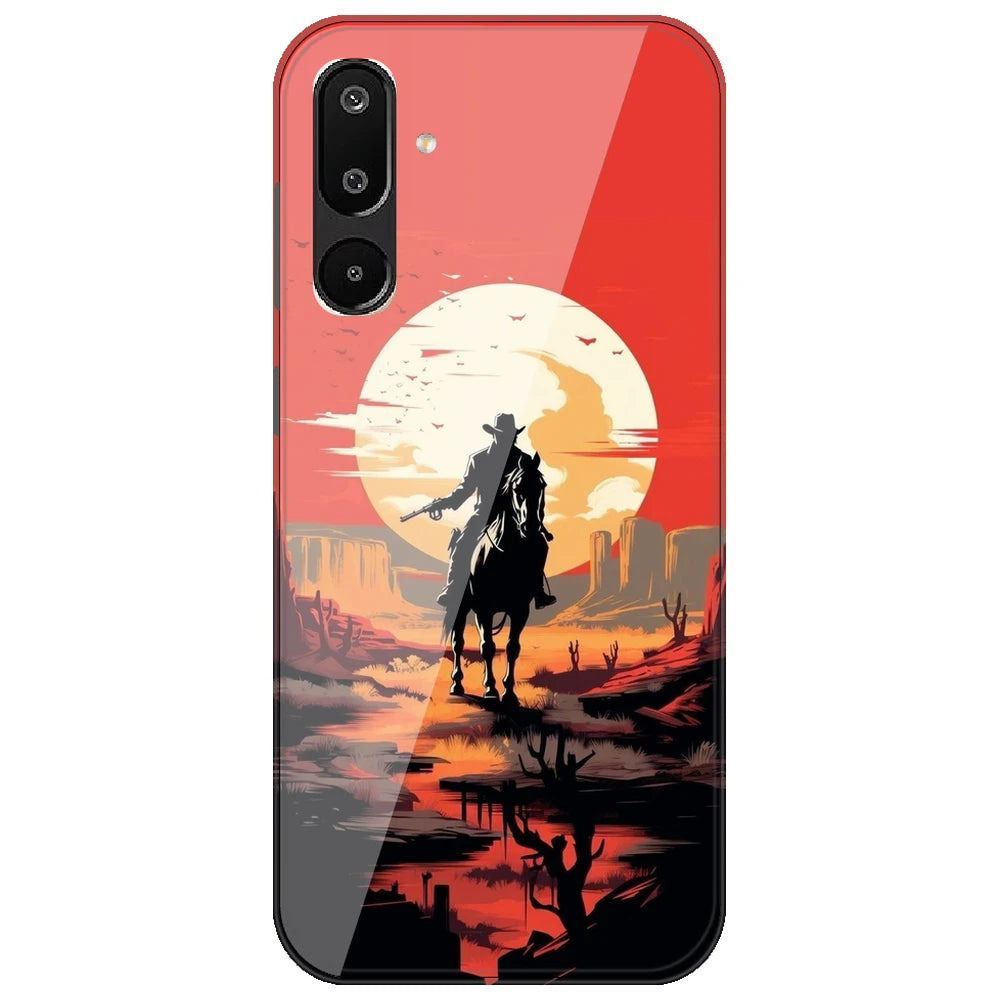 Cowboy And Horse - Printed Silicone Case for Samsung Galaxy M16