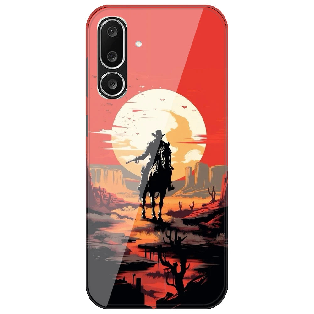 Cowboy And Horse - Printed Silicone Case for Samsung Galaxy M36