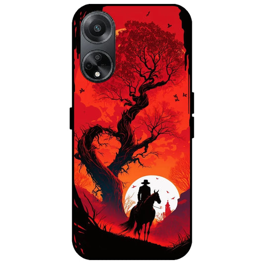 Cowboy & The Sunset - Glossy Metal Silicone Case for Oppo F23 5G