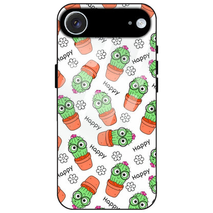 Cute Cactus Happy - Glass Case for Apple iPhone Air