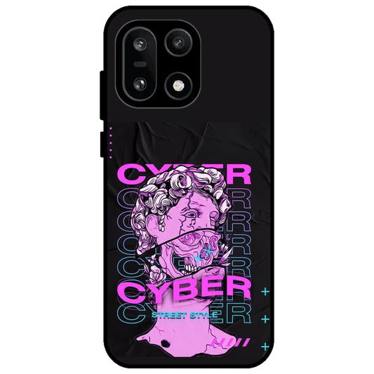 Cyber Street Style - Glossy Metal Silicone Case for OnePlus 15