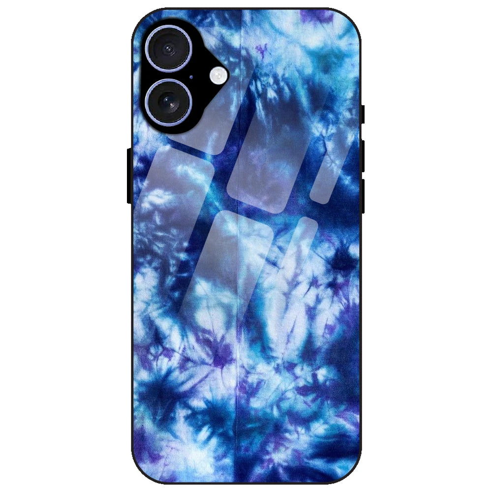 Dark Blue Tie Dye - Glass Case for Apple iPhone 17