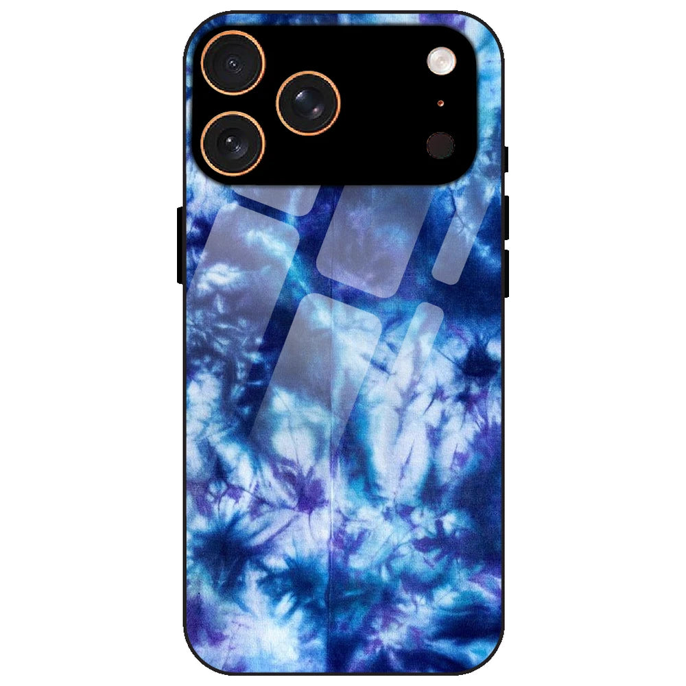 Dark Blue Tie Dye - Glass Case for Apple iPhone 17 Pro