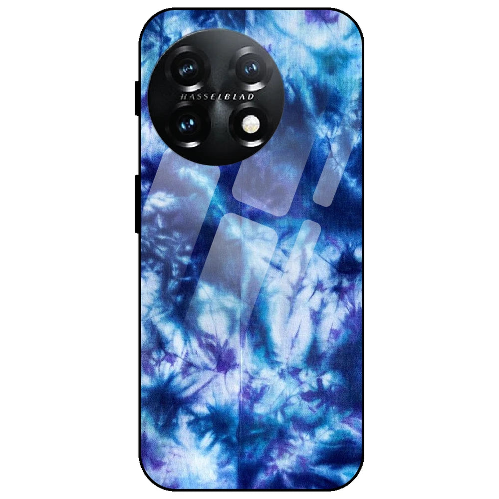 Dark Blue Tie Dye - Glass Case for OnePlus 11