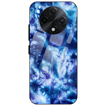 Dark Blue Tie Dye - Glass Case for Oppo F27 Pro