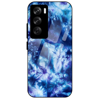 Dark Blue Tie Dye - Glass Case for Oppo Reno 12