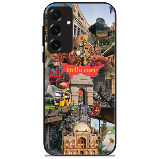 Delhi Core Collage - Glossy Metal Silicone Case for Samsung Galaxy S25 Plus