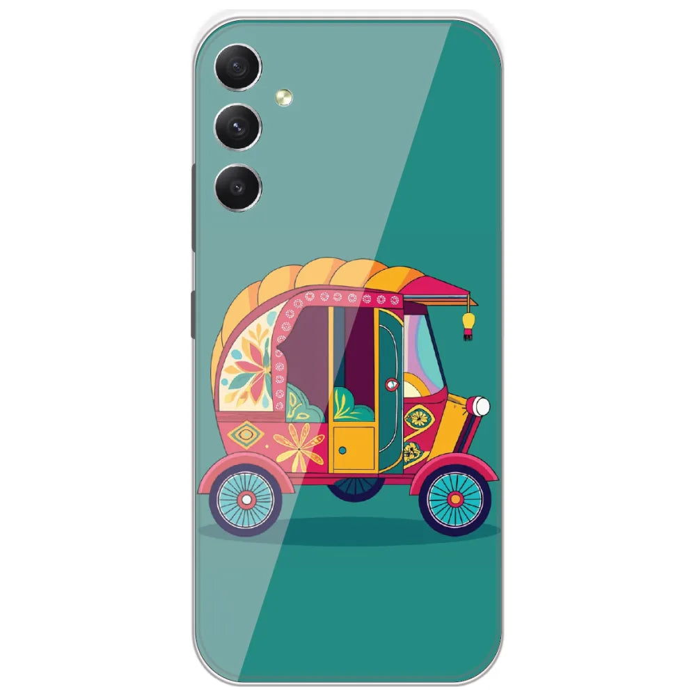 Desi Auto Rickshaw - Printed Silicone Case for Samsung Galaxy A34