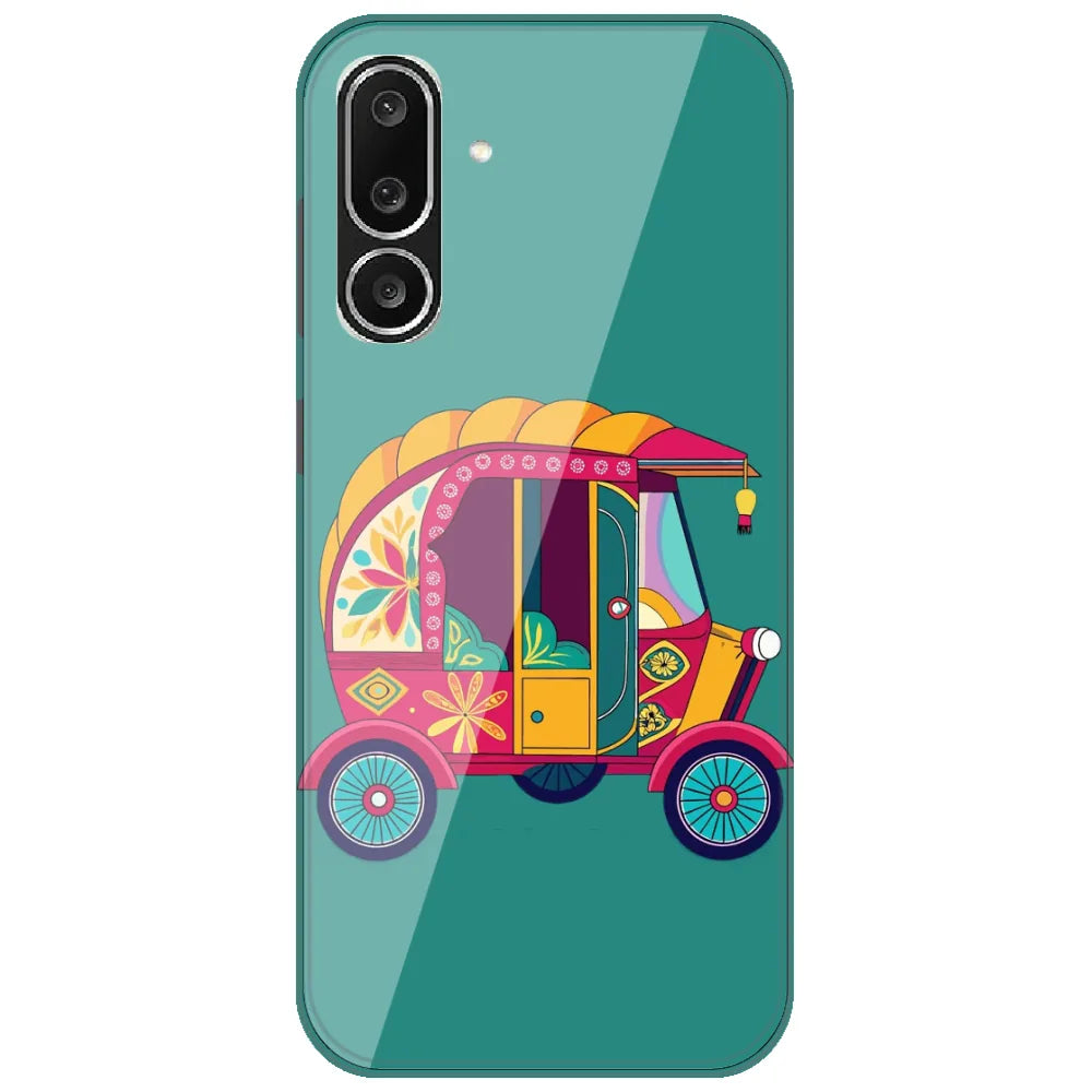 Desi Auto Rickshaw - Printed Silicone Case for Samsung Galaxy M36