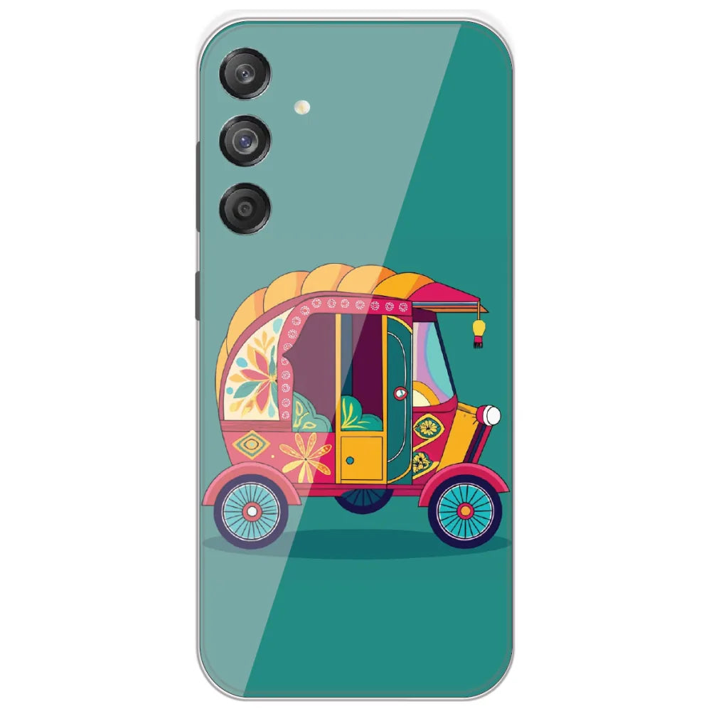 Desi Auto Rickshaw - Printed Silicone Case for Samsung Galaxy M55 5G