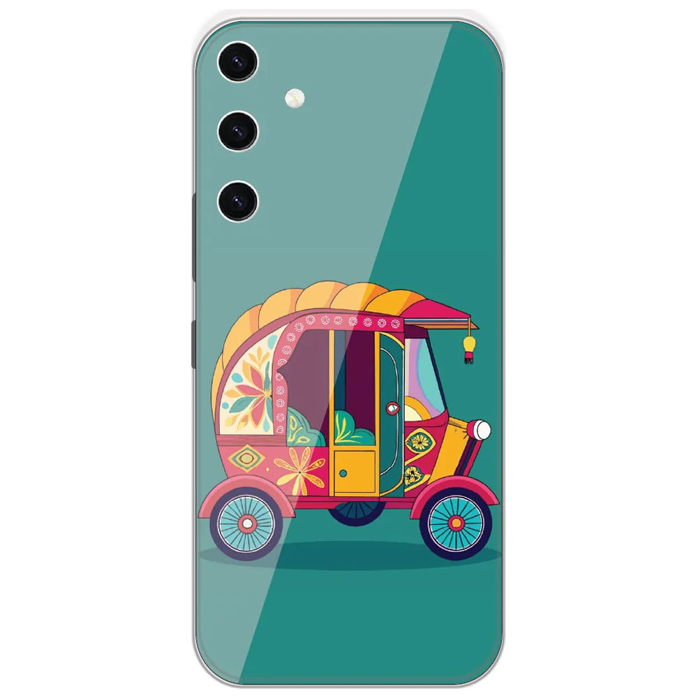 Desi Auto Rickshaw - Printed Silicone Case for Samsung Galaxy S23 Plus 5G