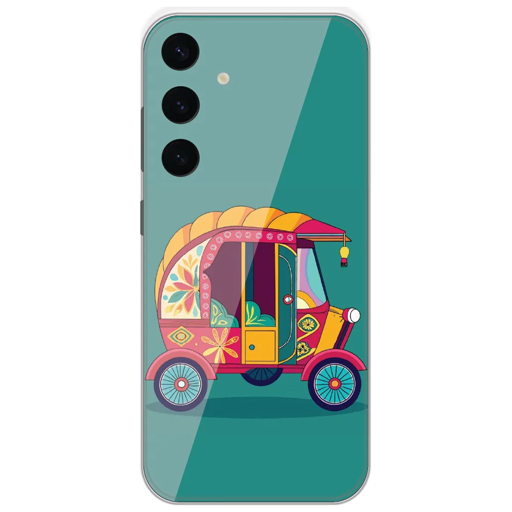 Desi Auto Rickshaw - Printed Silicone Case for Samsung Galaxy S24 Plus