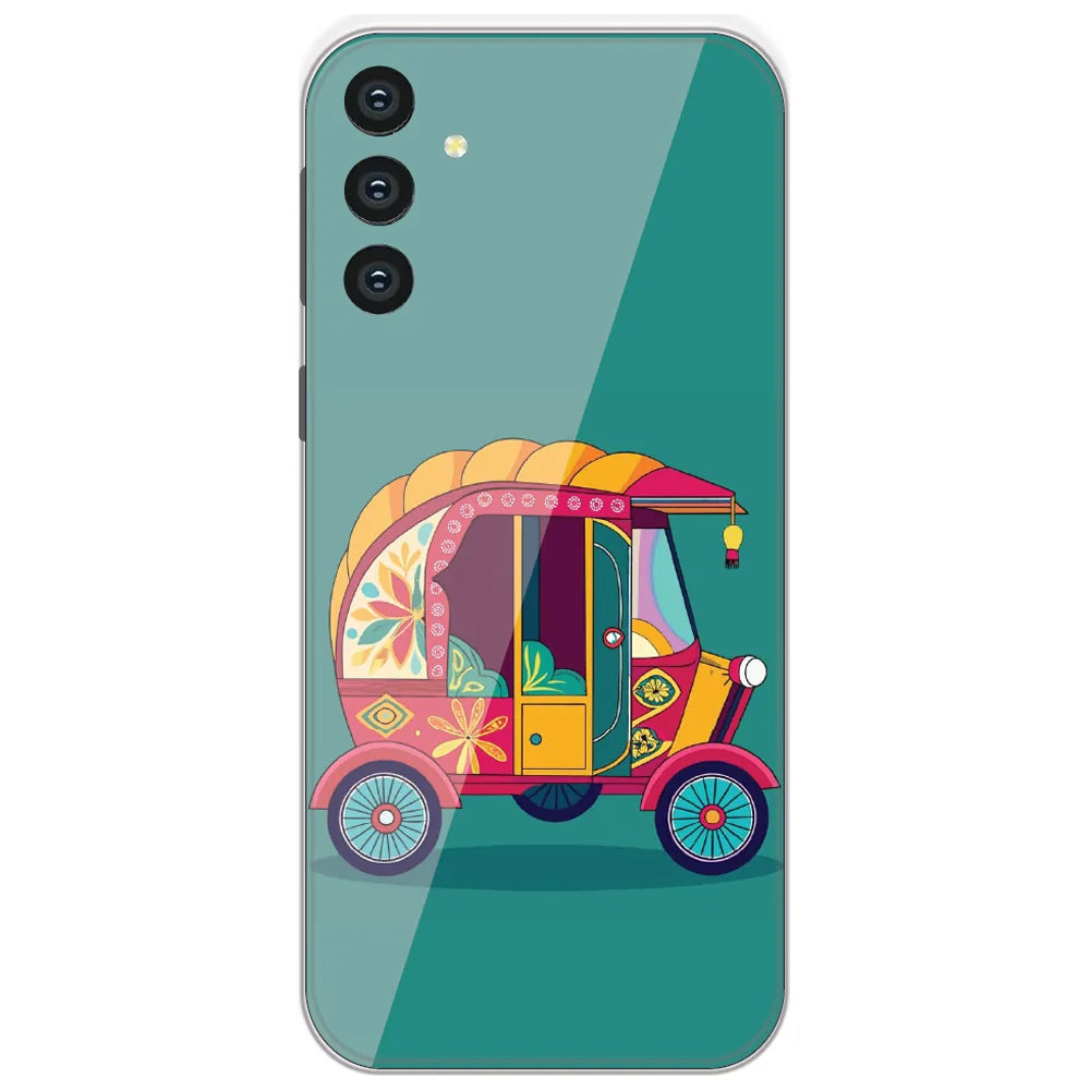 Desi Auto Rickshaw - Printed Silicone Case for Samsung Galaxy S24