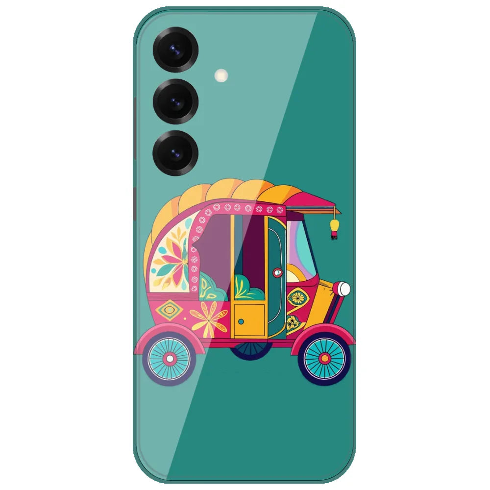 Desi Auto Rickshaw - Printed Silicone Case for Samsung Galaxy S25 FE