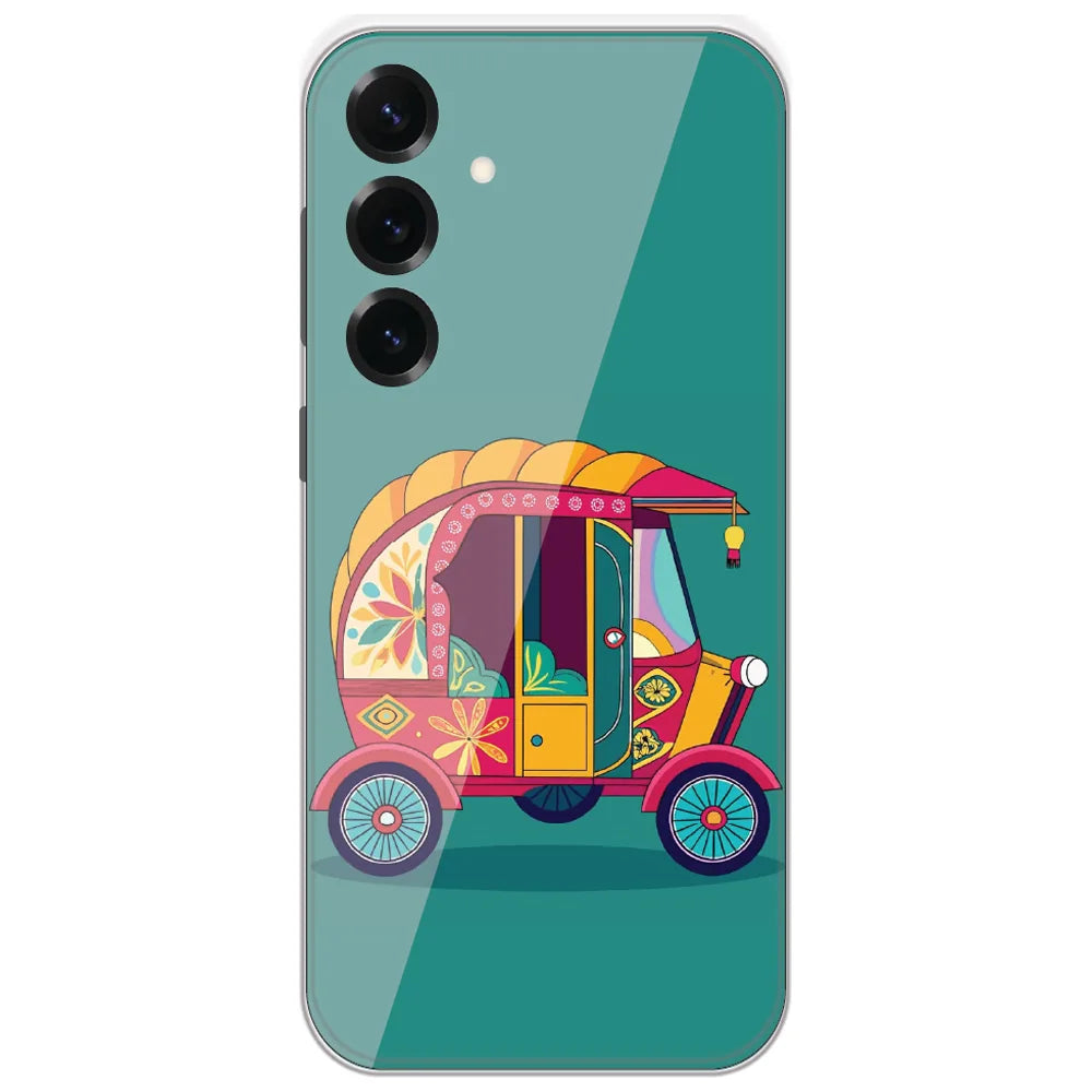 Desi Auto Rickshaw - Printed Silicone Case for Samsung Galaxy S25 Plus