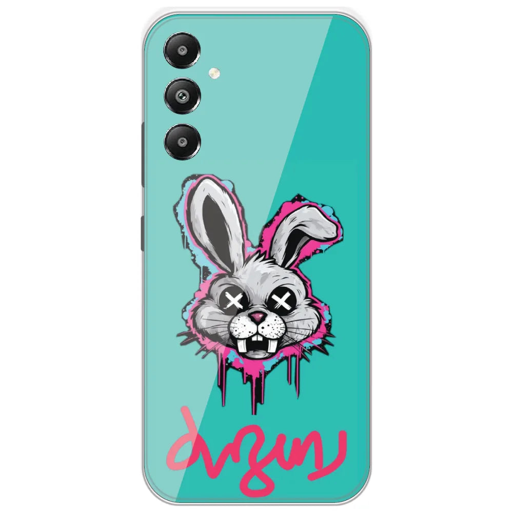 Dizzy Bunny Graffiti - Printed Silicone Case for Samsung Galaxy F15