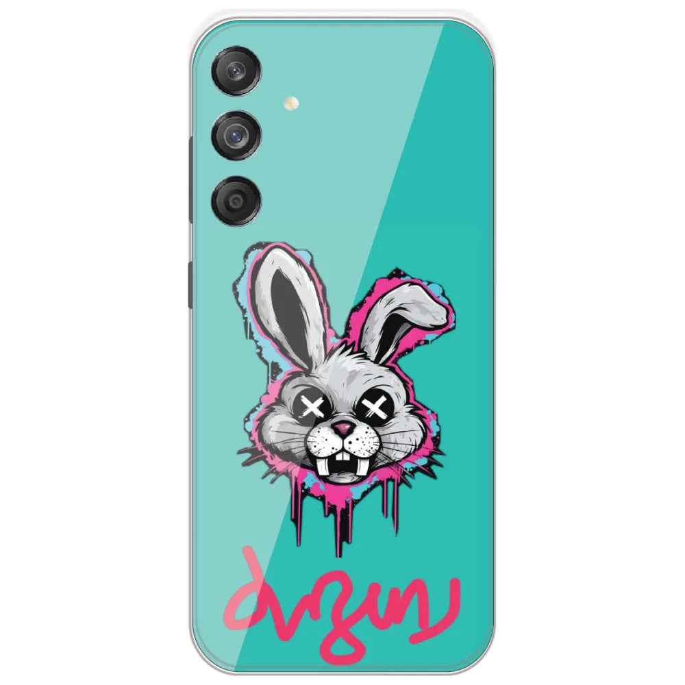 Dizzy Bunny Graffiti - Printed Silicone Case for Samsung Galaxy M55 5G