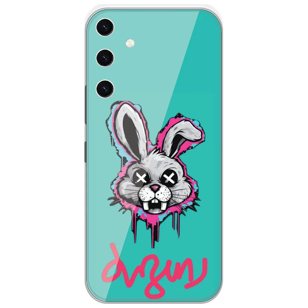 Dizzy Bunny Graffiti - Printed Silicone Case for Samsung Galaxy S23 Plus 5G