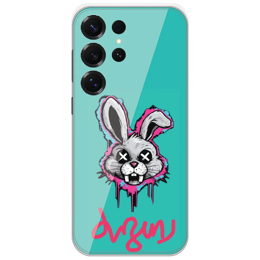 Dizzy Bunny Graffiti - Printed Silicone Case for Samsung Galaxy S25 Ultra